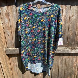 LulaRoe pixel unicorn Irma medium NWT